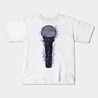 version balck AESPA Floral Lightstick kpop version2 Kids T-Shirt